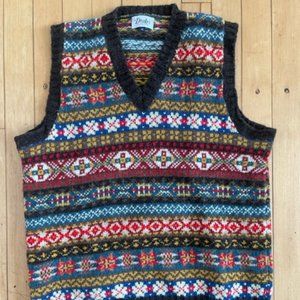 Drake's Fair Isle sweater vest